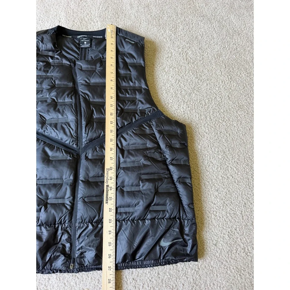 Nike Vest Aeroloft Stay Warm Woven Running Reflective Down Black Mens XL